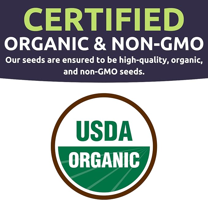 Organic Healthy Greens Seeds Variety Pack - 12 Individual Packs - 2026 Season - Arugula, Kale, Swiss Chard, Spinach, Mustard & More! for Indoor & Outdoor Planting (Non-GMO, Certified Organic)