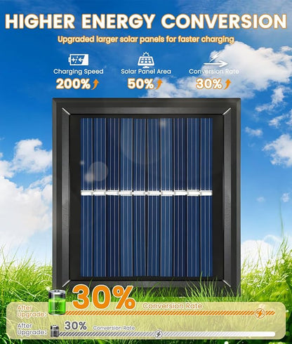 12 Pack Solar Pathway Lights Outdoor, Taller Bright Solar Path Lights Waterproof, Auto On/Off Solar Powered Garden Lights for Outside Landscape Path Yard Walkway Lawn Driveway Patio Lighting Decor