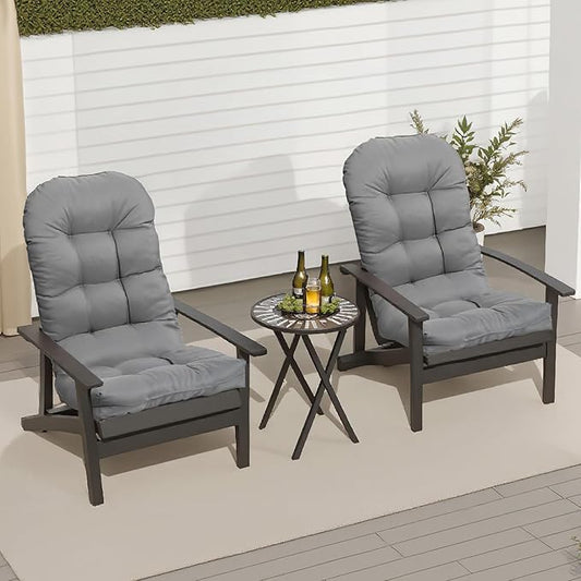 Adirondack Chair Cushion, Thick Indoor/Outdoor Rocking Chair Cushion with High Elasticity PP Cotton Water-Resistant Patio Furniture Cushions High Back Seat Pads for Porch Yard Lawn Chairs 44x19x4