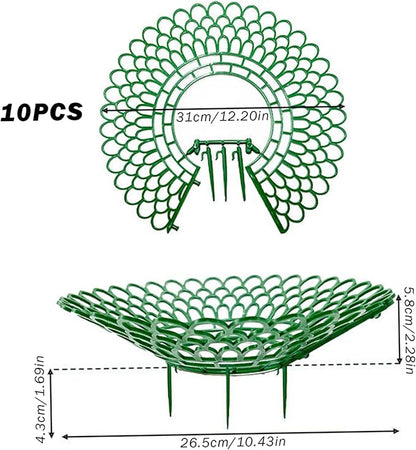 Strawberry Planter, 10PCS Strawberry Plants Support with 3 Sturdy Legs, 10" Dia. Removable Tower, Hollow Holder for Indoor Oudoor, Décor de pelouse