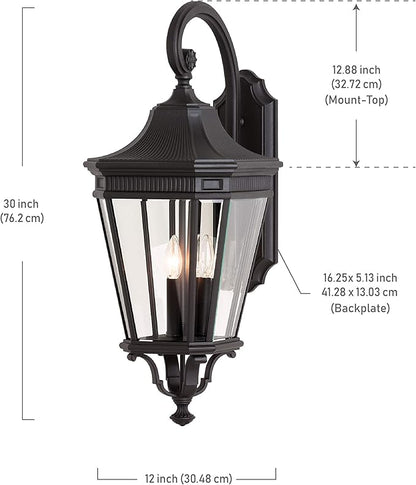 Feiss Lighting-Cotswold Lane-Outdoor Wall Lantern Traditional Aluminum Approved for Wet Locations in Traditional Style-1