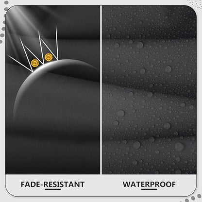 9 Piece Outdoor Patio Waterproof Cushion Covers, Fits 4-Seat Wicker Rattan Sectional Couch Chair Furniture Cover Replacement Set - Fade-Resistant Patio Cushion Covers with Zipper