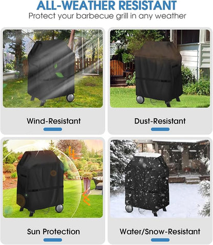Grill Cover for Woodfire Outdoor Grills and Stand,Water-Resistant Outdoor Wood fire Covers for Grill Smoker (Cover Only)
