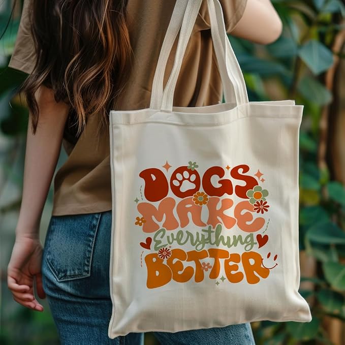 Canvas Bag for Women Grocery Shopping Travel Gym Weekender Vacation Womens Work Tote Bag Gifts