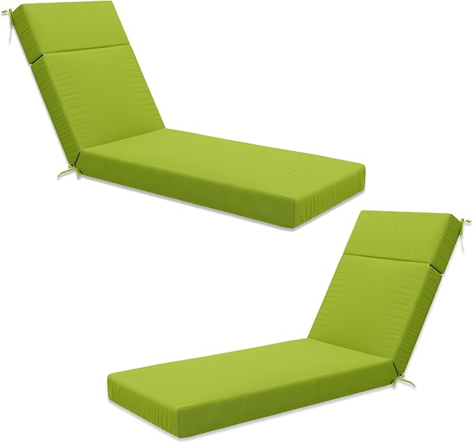 Chaise Lounge Cushion for Outdoor Furniture, Waterproof Fade and Tear Resistant Lounge Deck Chair Cushions for Patio Lawn Pool Resort Hotel