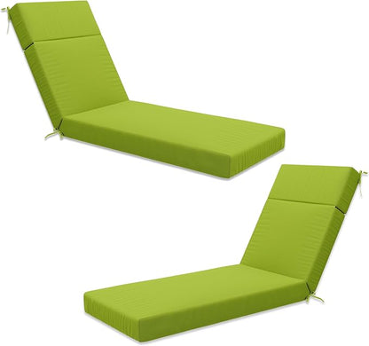 Chaise Lounge Cushion for Outdoor Furniture, Waterproof Fade and Tear Resistant Lounge Deck Chair Cushions for Patio Lawn Pool Resort Hotel