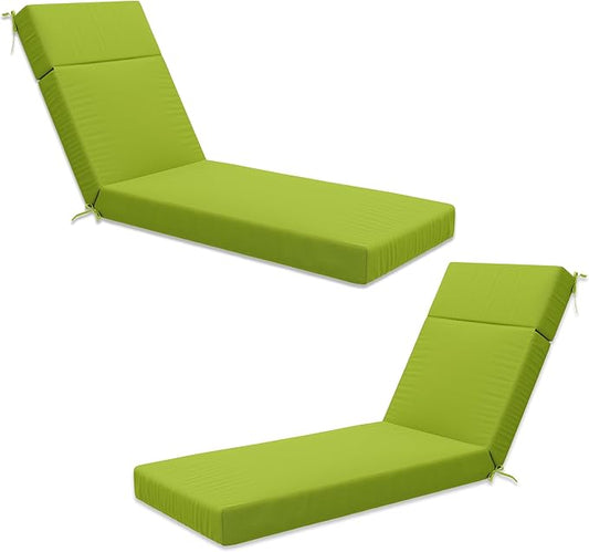Chaise Lounge Cushion for Outdoor Furniture, Waterproof Fade and Tear Resistant Lounge Deck Chair Cushions for Patio Lawn Pool Resort Hotel