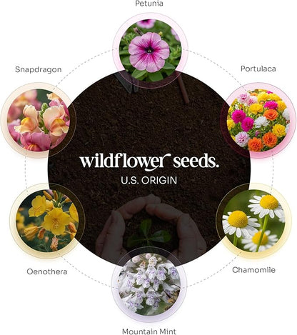 50pcs Large Printed Forever in Love Butterfly Seed Paper – Writable & Plantable Wildflower, Mom's Gift for Birthday, Use for Wedding, Baby Shower, & Party Favors
