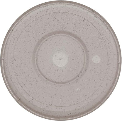 Bloem Terra Resin Saucer Tray: 11.25" Bottom Width - Vanilla Bean - Matte, Durable, Ribbed Bottom, Indoor and Outdoor, Fits 14" Terra Pots