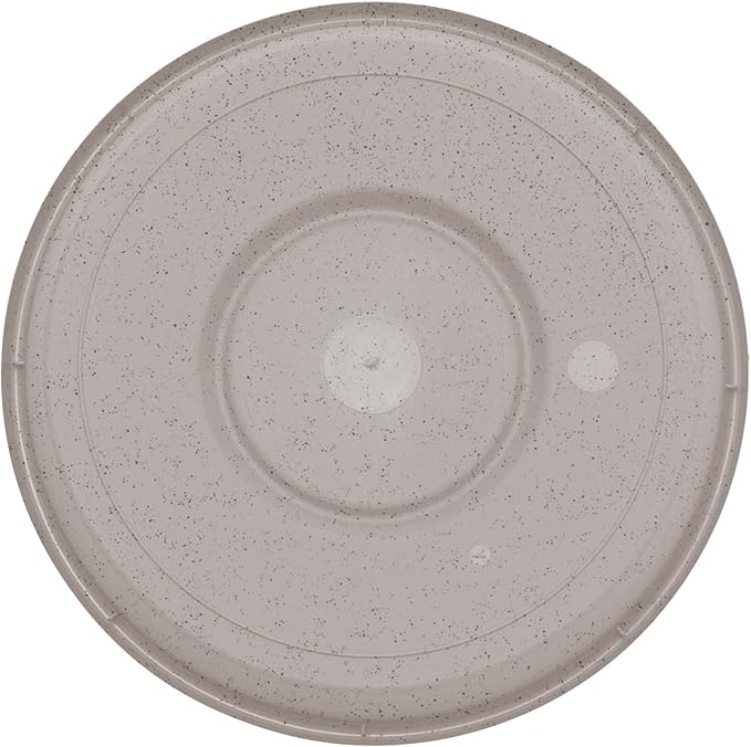 Bloem Terra Resin Saucer Tray: 12.75" Bottom Width - Vanilla Bean - Matte, Durable, Ribbed Bottom, Indoor and Outdoor, Fits 16" Terra Pots