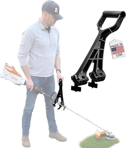 Universal Handle Attachment for Weedeater, String Trimmer, Shovel, Rake & More | Versatile Ergonomic Back Saving Attachment for All Gardening Tools | Made in the USA