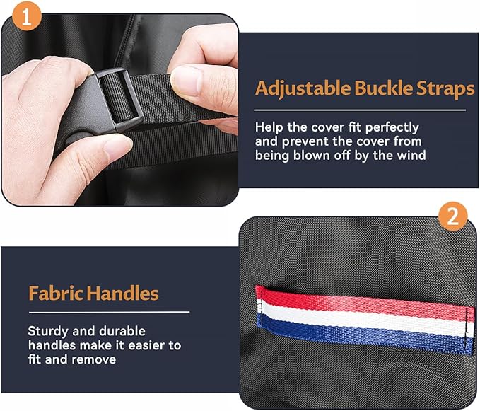 Outdoor Furniture Set Cover, Waterproof Patio Table Covers for 4 x 4 ft Outside Dining Table and Chairs Seating, Square Outdoor Cover - 54"L x 54"W x 28"H