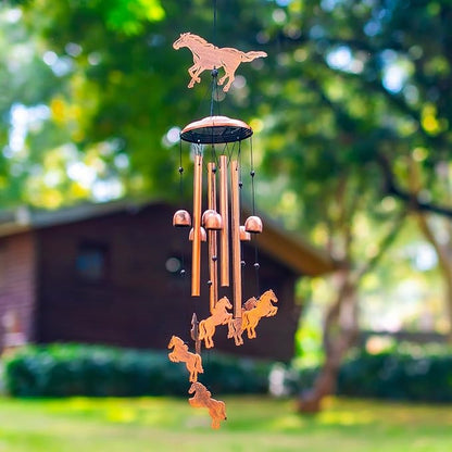Horse Wind Chimes for Outside,Horse Gifts for Women Men/Memorial Gift/Sympathy Gift/Birthday Gifts Metal windchimes Outdoors/Indoors,Garden Decor,Patio,Home,Porch,Yard Decorations