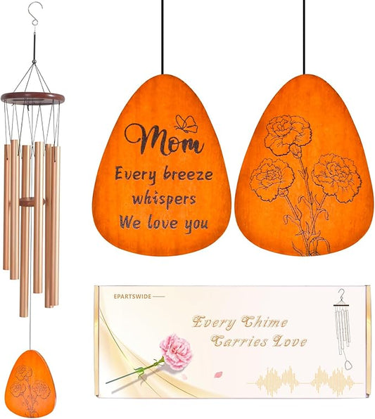 Gifts for Mom, 35'' Moms Wind Chimes, Thanksgiving Mother's Day for Mom, Mother Birthday Gift from Daughter Son, Love Reminder Gifts