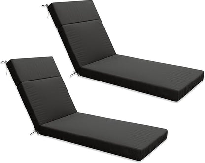Chaise Lounge Cushion for Outdoor Furniture, Waterproof Fade and Tear Resistant Lounge Deck Chair Cushions for Patio Lawn Pool Resort Hotel