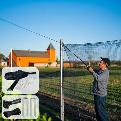 9 x 50 FT Bird Netting for Garden, 1" Square Mesh Size Heavy Duty Nylon Chicken Coop Netting for Blueberry Bushes, Fruit Trees and Vegetable Against Birds, Deer, Squirrels (9X50FT)