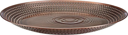 Bird Bath Basin Only, Water Fountain for Outside Backyard, Outdoor, Patio, Garden, Birdbath Gift for Bird Lovers Watchers, Large 20" Copper Metal Bronze Finish by Good Directions