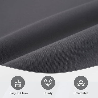 Aoxun 14pcs Patio Cushion Covers Replacement, Waterproof Outdoor Furniture Cushion Covers with Zipper and Non-Slip Bottom, Patio Sofa Couch 3 Sizes for Patio Sectional, Covers Only (Grey)