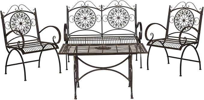 SAFAVIEH 4 Piece Outdoor Collection Sophie Patio Set