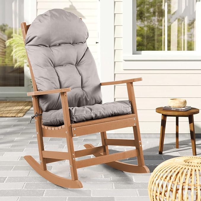 Adirondack Chair Cushion, Rocking Chair Cushions High Back, Thickened Patio Chair pad for Indoor and Outdoor, 44''L x 19''W x 4''H