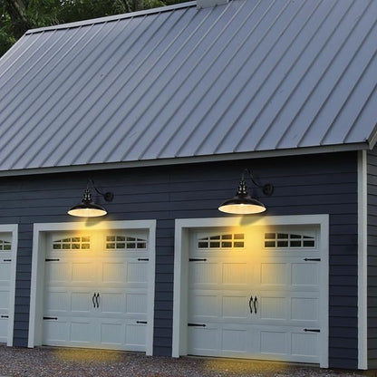 Exterior Farmhouse Barn Light, Porch Lights Outdoor, 16 Inch Vintage Outside Garage Lights Fixtures, Anti-Rust Waterproof Outdoor Light for Patio Frontdoor Entryway Doorway, Matte Black