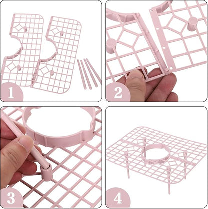 IUIBMI 10 Pack Strawberry Supports Strawberry Holder Strawberry Growing Frame Strawberry Plant Support Strawberry Growing Racks Strawberry Plant Protectors Stand with 4 Sturdy Legs for Garden