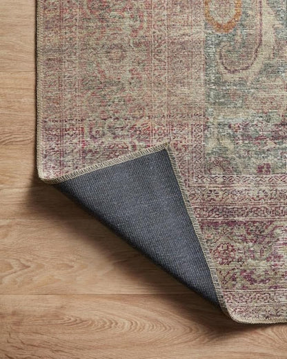 Loloi Amber Lewis Georgie Collection GER-03 Jade/Sunset 3'-9" x 5'-6", .19" Pile Height, Accent Rug