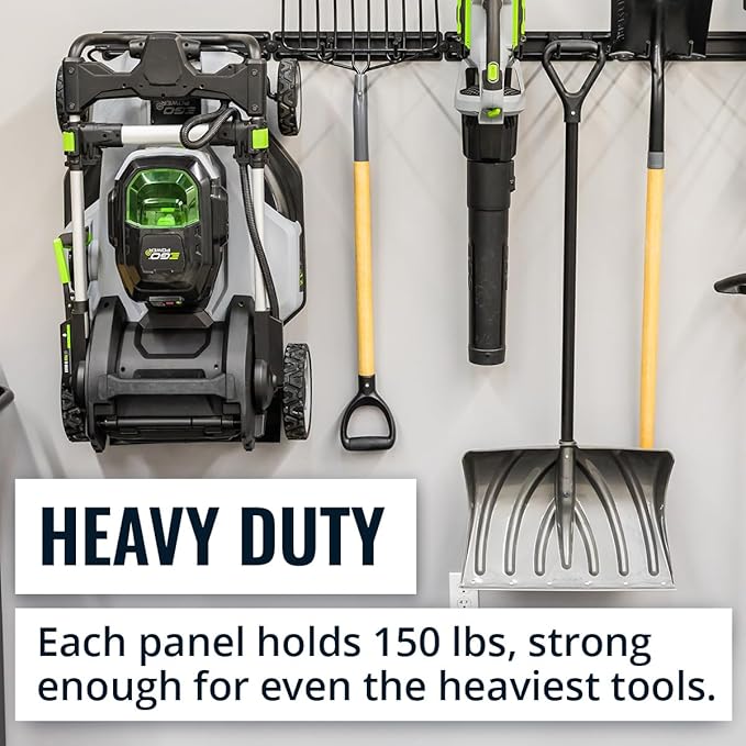 StoreYourBoard Garage Tool Organizer Wall Mount – Heavy Duty Garage Wall Organizer for Garage Organization and Storage, Broom Holder Wall Mount for Gardening Tools & Yard Tools – 48" Holds 450 lbs