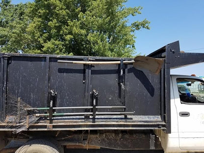 LockJaw Heavy Duty Steel 4 Hole Shovel Holder for Truck Beds - 4 Slot Garden Tool Storage for Long-Handled Tools - Commercial Grade Truck Accessories for Trailers and Garages (Two Clamps, No Bracket)
