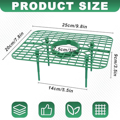 5 Pack Strawberry Plant Support Square Strawberry Supports for Garden Green Holder Plastic Stand with 4 Sturdy Legs Risers Growing Racks Frame