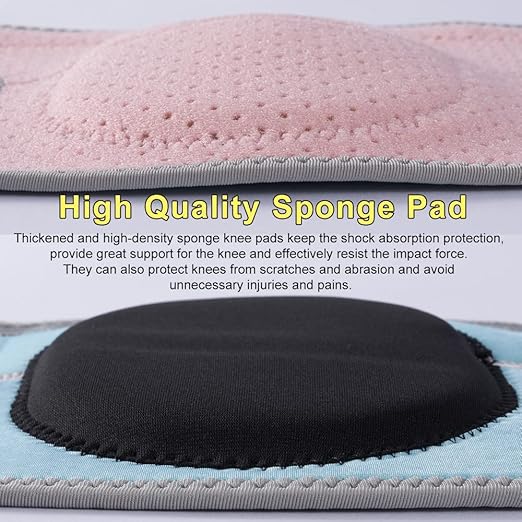 HUEGLO Dance Knee Pads for Volleyball for Girls Knees Protective Soft Sponge Knee Pads for Avoid Floor Burns & Bruising,1Pair,Pink,X-Large