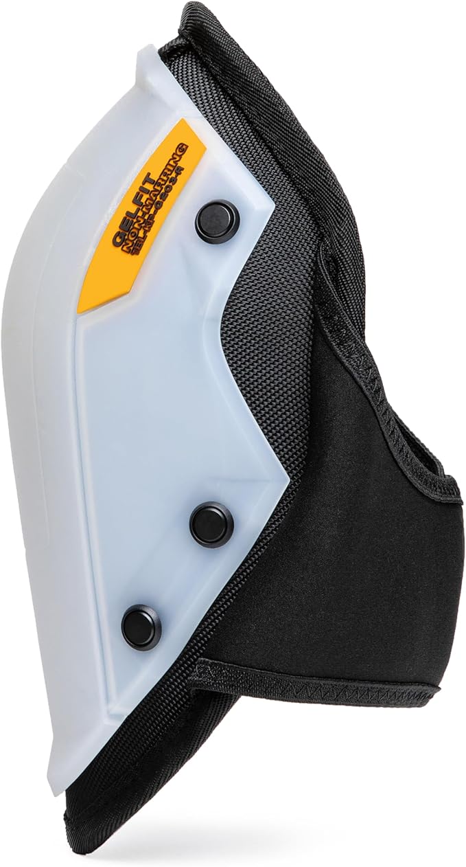 ToughBuilt – GelFit Non-Marring Knee Pads, Professional Gel Cushion Kneepads with EVA Foam Comfort Layer, Smooth Non-Scratch Shell, Adjustable Straps, and Heavy-Duty Jobsite Protection (TBL-KP-G203-R)