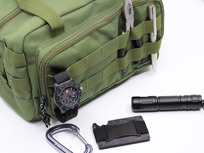 Coreflex 12-Inch Heavy Duty Tool Bag,Tactical,Gear,Range, EDC, Tool Bag for cars, Multi-Purpose Work Bag for Mechanics, Electrician, Carpenters, Builders, Plumbers (Olive Green)