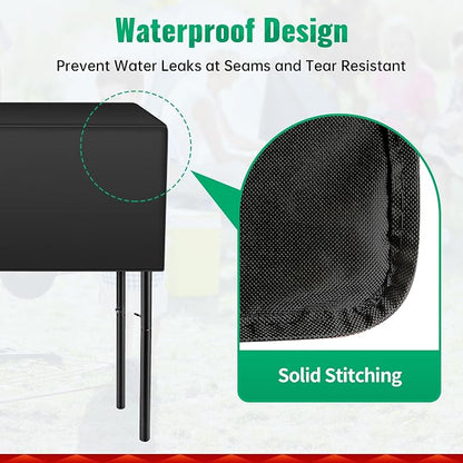 iCOVER Single Burner Stove Cover for GASONE, 600D Heavy Duty Water Resistant Cover, UV and Fade Resistant Weatherproof All Single Propane Burner Cooker