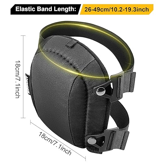 Lightweight Foam Knee Pads for Men - Non-Slip Thick Soft Padding, Strong Straps, Easy-Fix Clips - Perfect Knee Pads for Flooring, Gardening