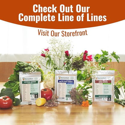 Open Seed Vault |15,000 Heirloom Seeds | 32 Seed Types | Survival Seeds | 2026 Season | Non GMO Vegetable and Fruit Seeds | Planting Outdoor & Indoor Garden