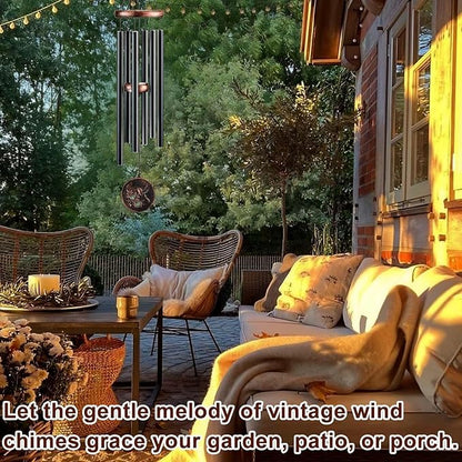 Wind Chimes for Outside, Vintage Hummingbird Deep Tone Wind Chime Outdoor Clearance, Patio Porch Balcony Decoration, Garden Hanging Decor Gifts for Women Mom Grandma (32" Hummingbird)