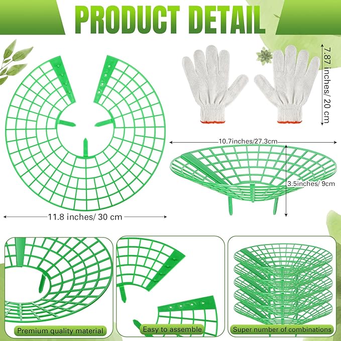 45 Pieces Strawberry Supports Strawberry Plant Holders Stand Waterproof Strawberry Plant Trellis Protectors Reusable Strawberry Growing Racks Frame for Plant Flower Fruit Strawberry Garden Planting