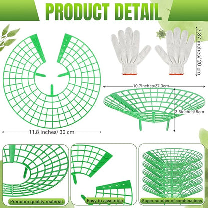 45 Pieces Strawberry Supports Strawberry Plant Holders Stand Waterproof Strawberry Plant Trellis Protectors Reusable Strawberry Growing Racks Frame for Plant Flower Fruit Strawberry Garden Planting