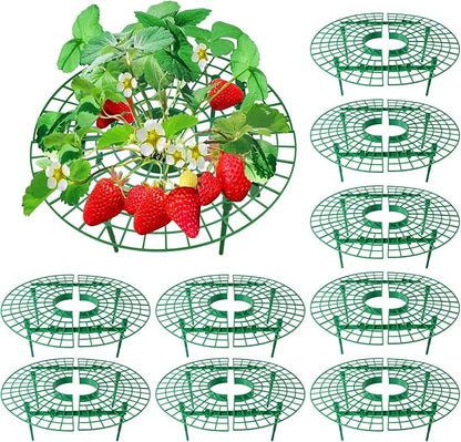 ANGTUO 10 Pack Strawberry Supports for Garden Strawberry Plant Support Strawberry Stand Holder Strawberry Racks Growing Frame