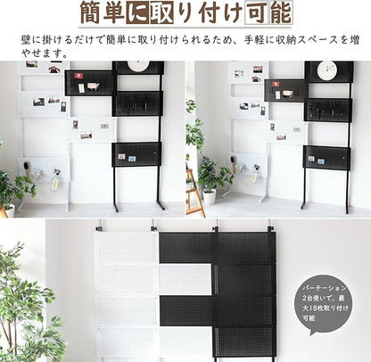 DEWEL Peg Board,Metal Pegboard Panels, Metal PegBoard Organizer with Accessories
