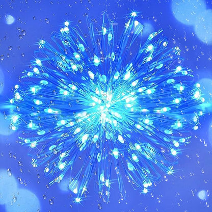 Joomer Solar Fairy Lights, 2-Pack Total 80FT 240LED Solar String Lights Outdoor Waterproof 8 Lighting Modes for Fence Party Garden Patio Yard Home Holiday Tree Outdoor Decoration (Blue)