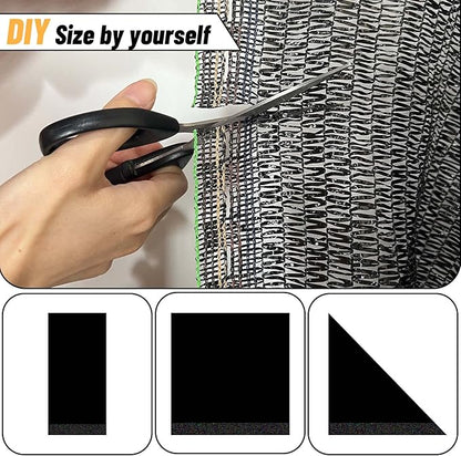 Cool Area 55% 6x8ft Sunblock Shade Cloth Cover Mesh UV Resistant Net for Garden Flower Plant Greenhouse, Black