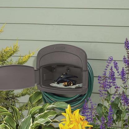 Suncast DHH150ST Deluxe Hangout Hose Hanger, Stoney (Pack of 2)