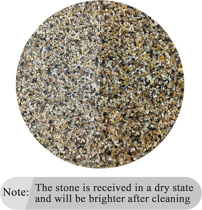 FANTIAN 20lbs Fish Tank Sand, 1/16 inch Small Aquarium Gravel. Decorative Pea Gravel River Rocks for Air Plants, Vase Fillers, Landscaping and Succulent Soil Cover