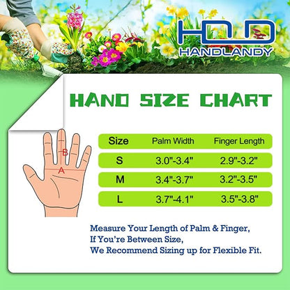 HLDD HANDLANDY Long Gardening Gloves for Women Men - Leather Rose Pruning Gloves Thorn Proof - Breathable Working Glove
