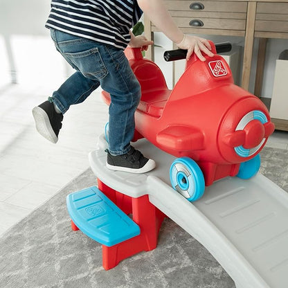 Step2 Sky Rider Up & Down Roller Coaster Kids Ride On Toy, Push Car, Indoor/Outdoor Playset, Made of Durable Plastic, Max Weight 50 lbs., for Toddlers 2-5 Years Old