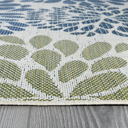 Beverly Rug Outdoor Rug 8x10 Modern Exotic Tropical Leaf Area Rugs for Indoor and Outdoor Patio Deck Porch Garden Water Resistant Washable Outside Carpet (8 x 10 Olive)