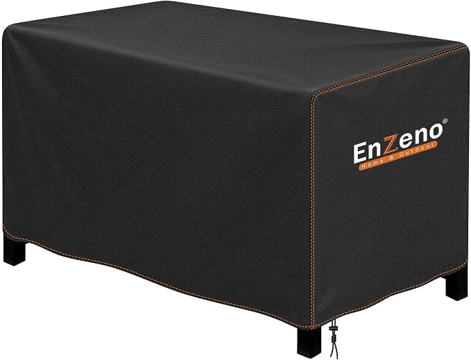 Enzeno Fire Pit Cover Rectangular,Outdoor Firepit Cover Waterproof,Oxford Cloth Patio Fire Table Cover for Outdoor Fire Pit,Fits Gas Firepit Covers(45" L x 30" W x 24" H)