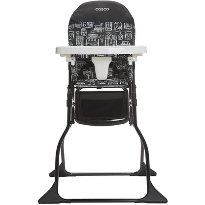 Cosco Kids Highchair for Baby, Simple Foldable High Chair, Convenient, Lightweight, and Compact Design, Mapleton